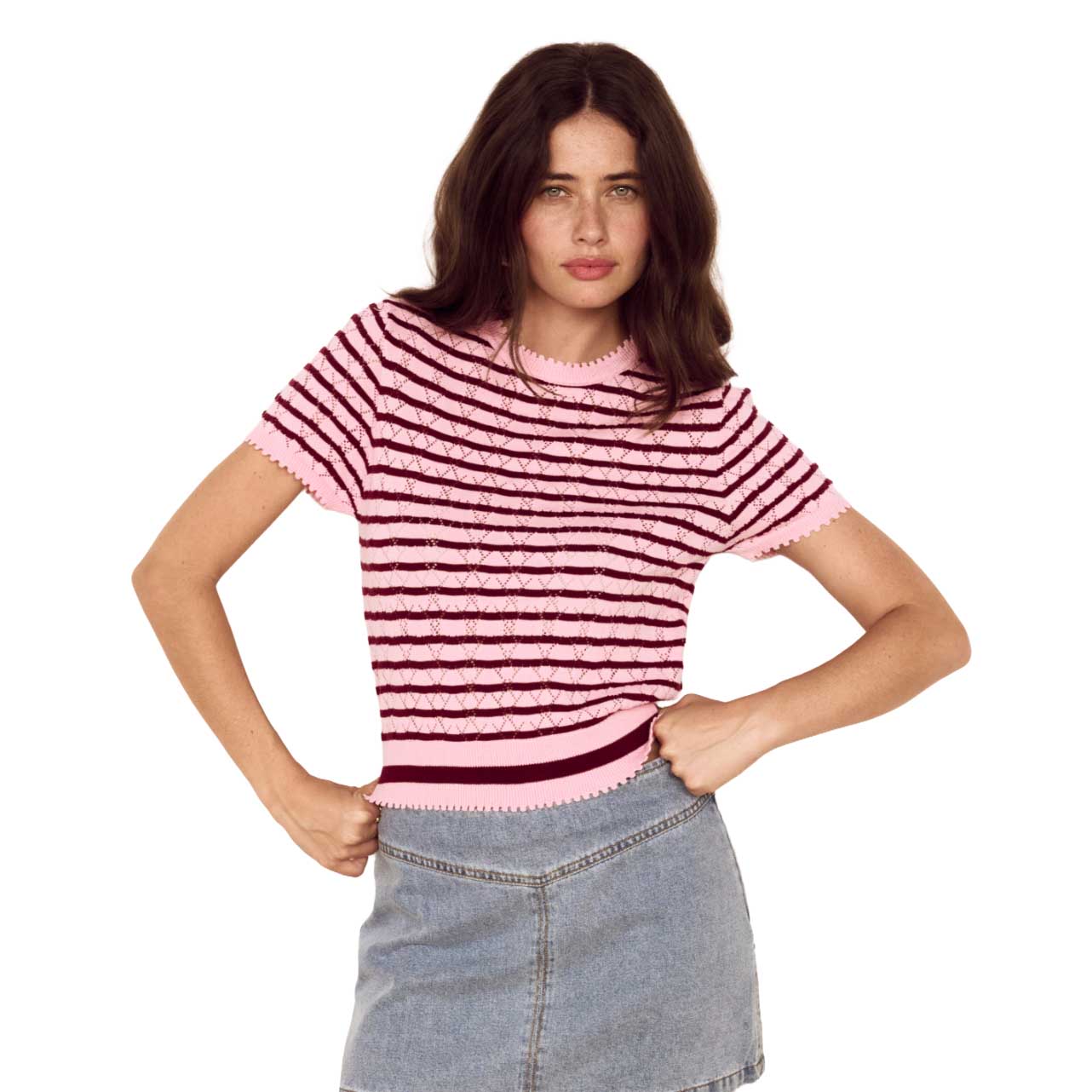 MINKPINK Calla Knit Tee
